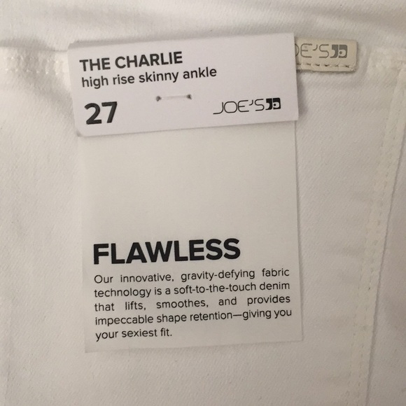 Joe’s Jeans white skinny jeans high waisted NWT - Picture 4 of 7